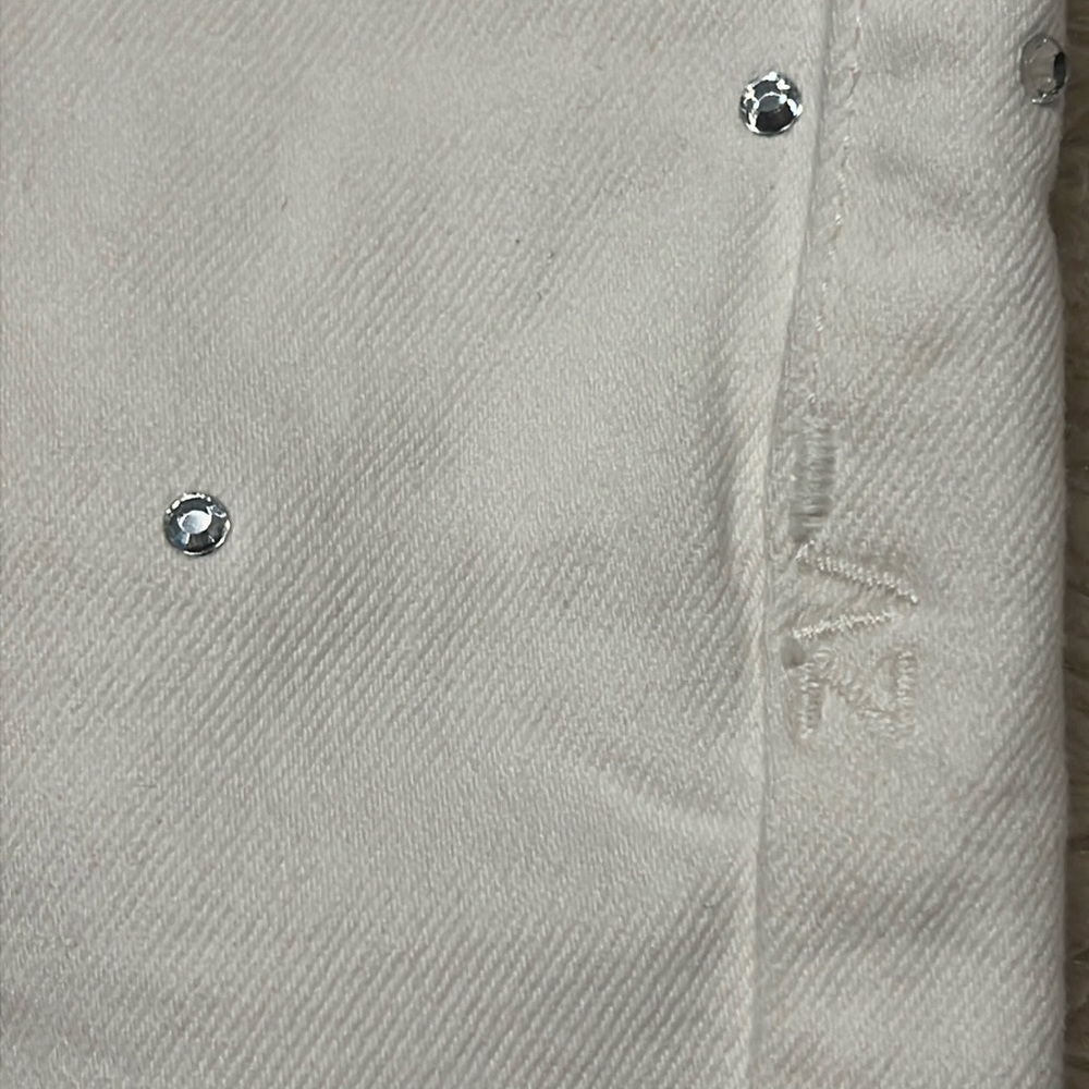 ZADIG & VOLTAIRE Storm Crystal-embellished Mid-Rise Jean Shorts - Picture 4 of 9